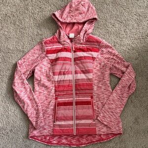 Jockey Red and White Hooded Jacket
